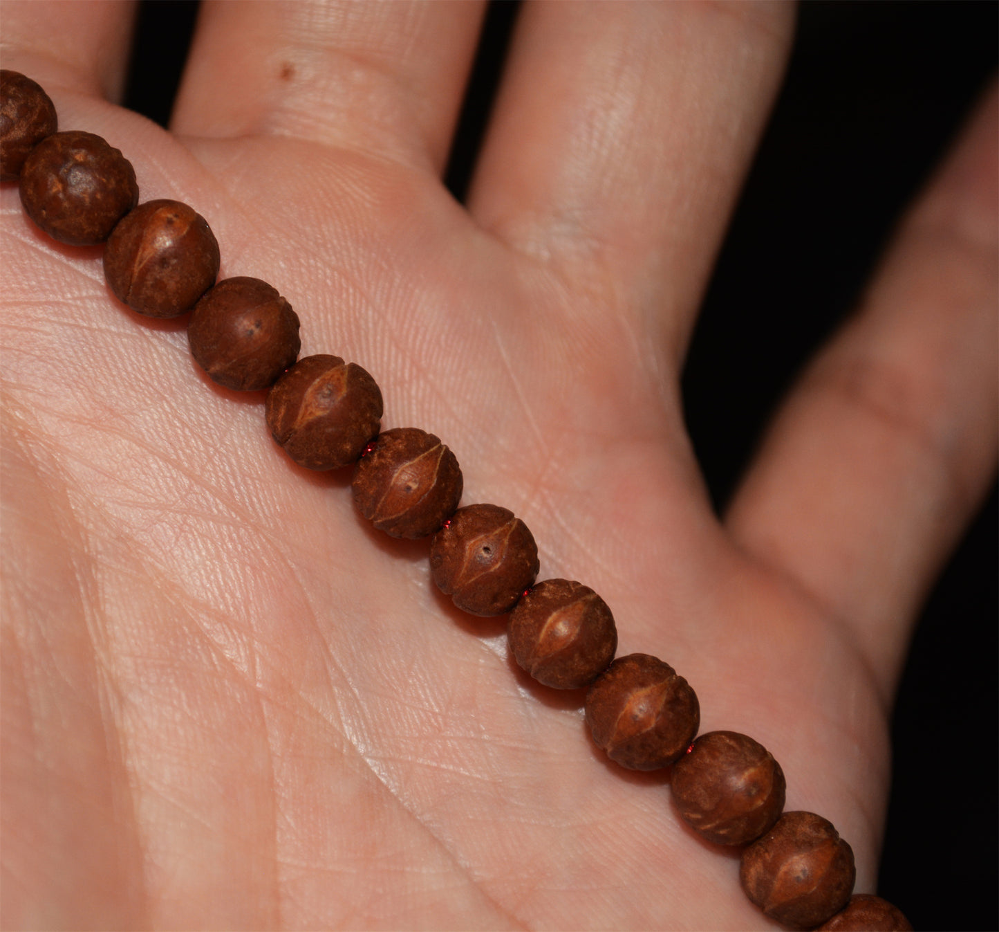 Tibetan Old Antique Phoenix Eye Bodhi Seeds Mala Prayer Beads Rosary Bracelet 108 Nepal Small Fengyan Puti Buddhism
