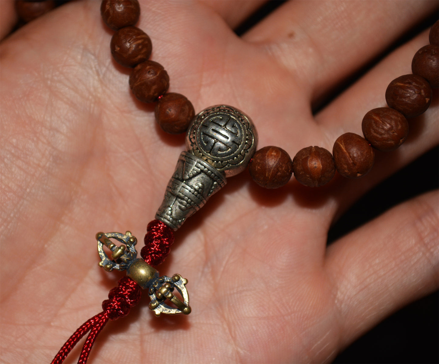 Tibetan Old Antique Phoenix Eye Bodhi Seeds Mala Prayer Beads Rosary Bracelet 108 Nepal Small Fengyan Puti Buddhism