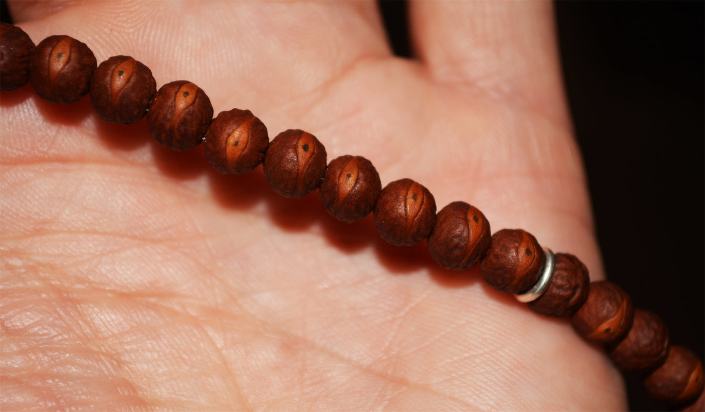 Tibetan Old Antique Phoenix Eye Bodhi Seeds Bracelet Mala Prayer Beads Rosary 108 Nepal Small Fengyan Puti Buddhism