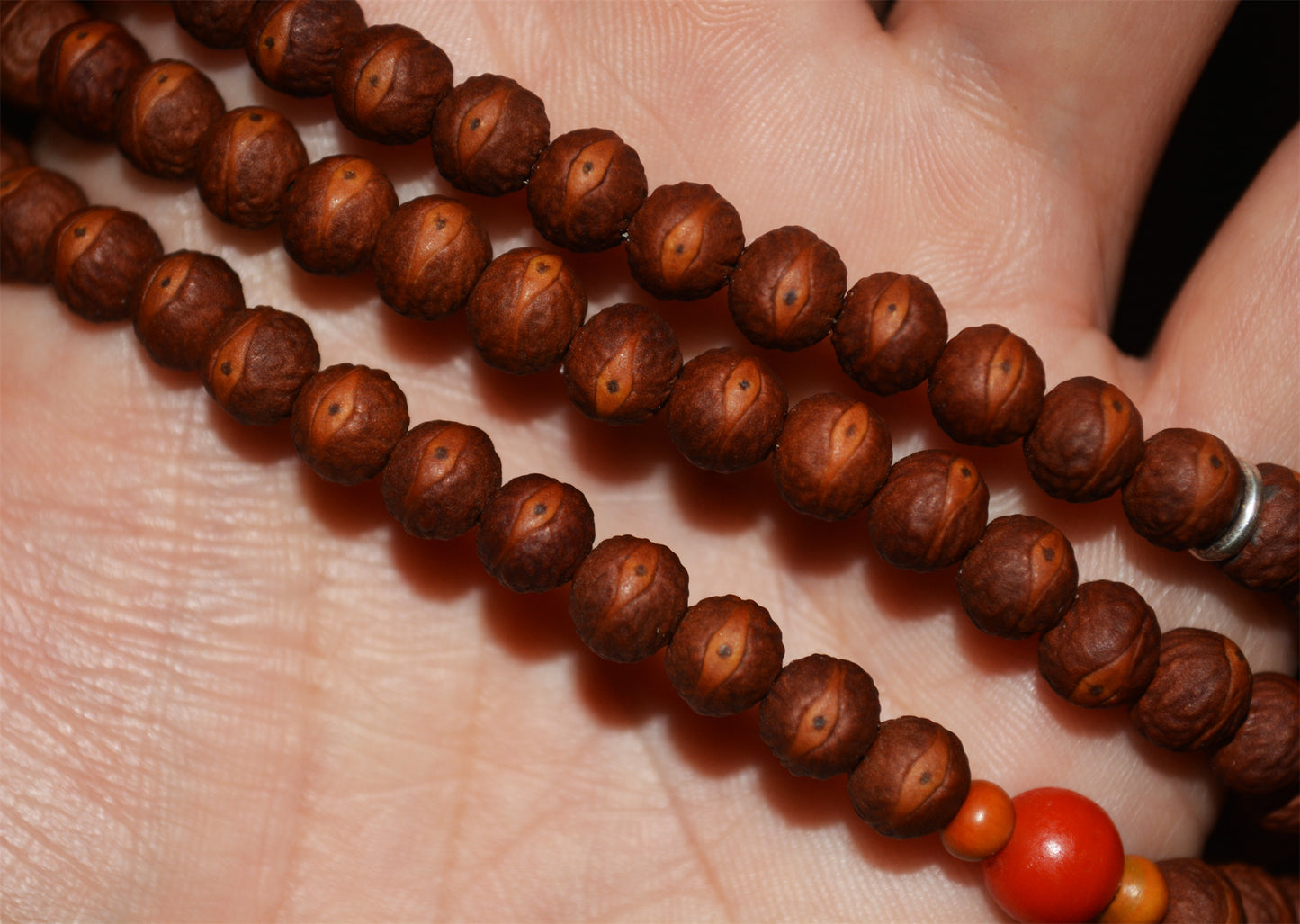 Tibetan Old Antique Phoenix Eye Bodhi Seeds Bracelet Mala Prayer Beads Rosary 108 Nepal Small Fengyan Puti Buddhism