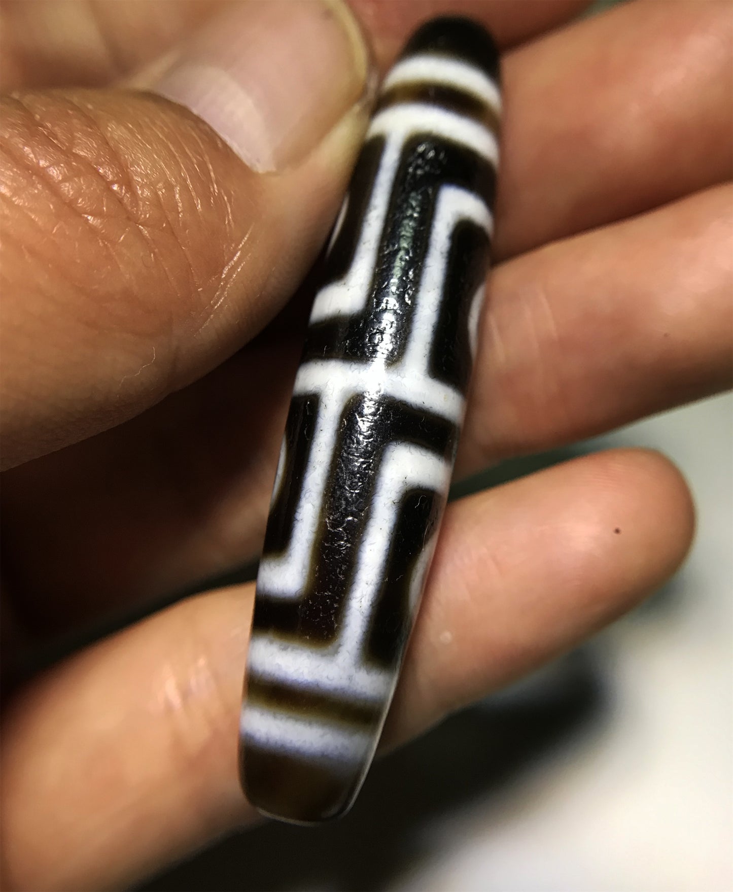 real ancient tibetan four eyes dzi bead amulet pendant genuine himalaya agate old antique 4 eyed pure gzi talisman