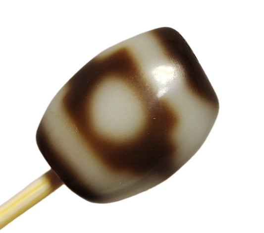 real ancient tibetan two eyed dzi bead amulet pendant genuine old antique himalaya agate pure 2 eyes gzi talisman