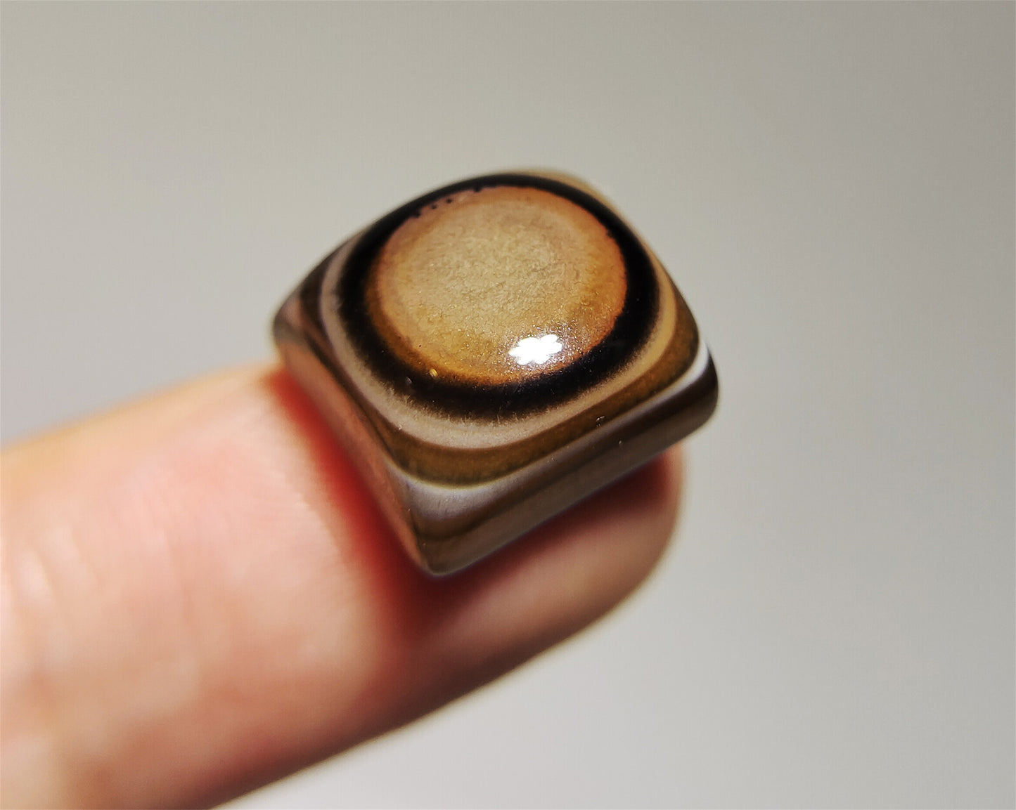 real himalaya antique lukmik eye dzi bead amulet genuine old antique luk mik banded agate one natural tibetan pyu gzi talisman