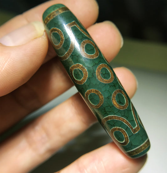 real tibetan ancient 21 eyes dzi bead amulet pendant genuine old antique himalaya agate nepal twenty one pure gzi