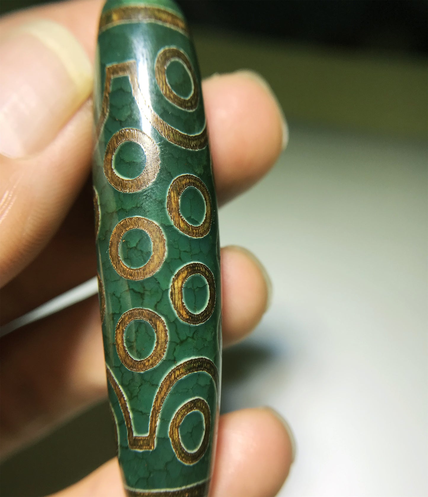 real tibetan ancient 21 eyes dzi bead amulet pendant genuine old antique himalaya agate nepal twenty one pure gzi