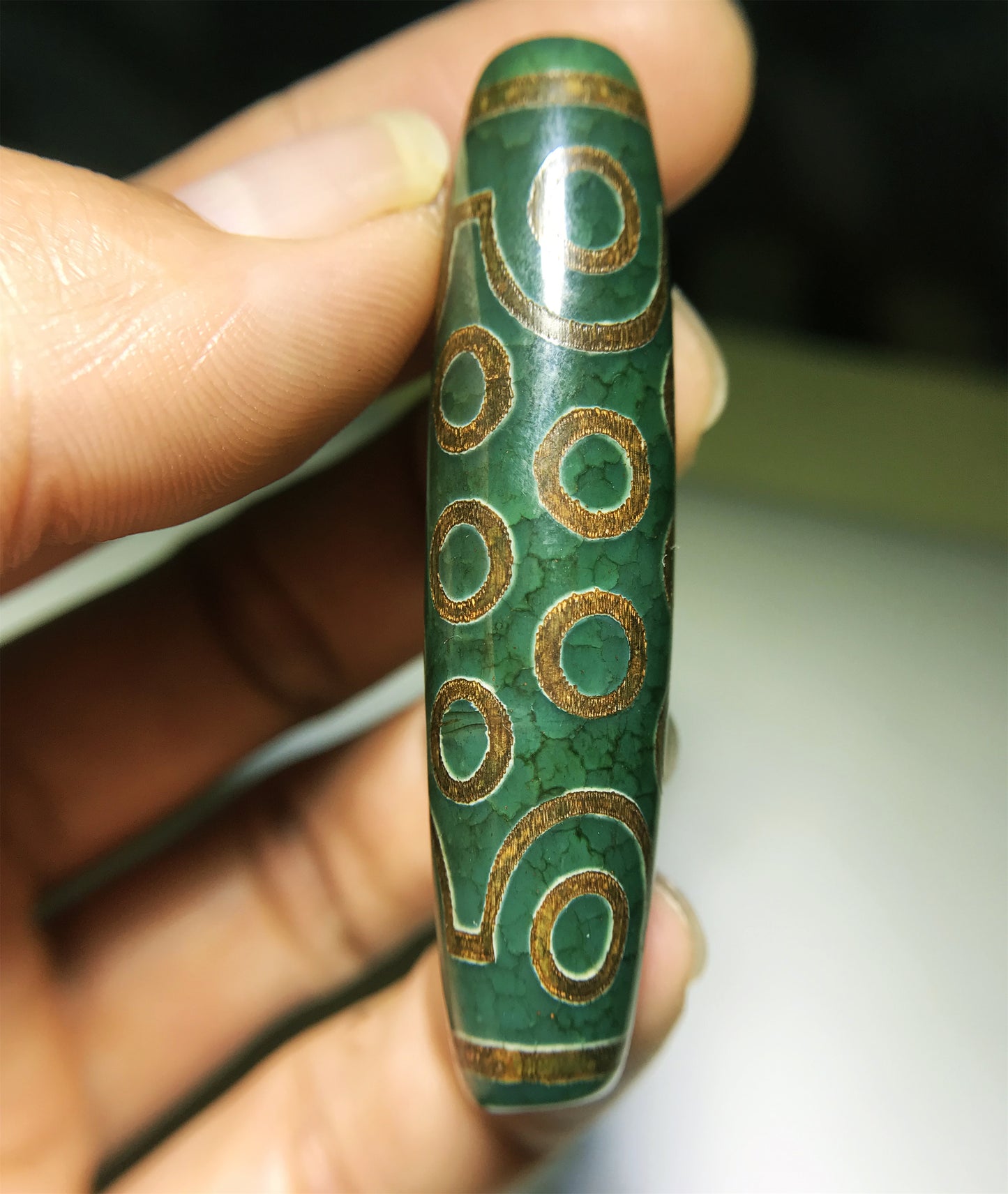 real tibetan ancient 21 eyes dzi bead amulet pendant genuine old antique himalaya agate nepal twenty one pure gzi