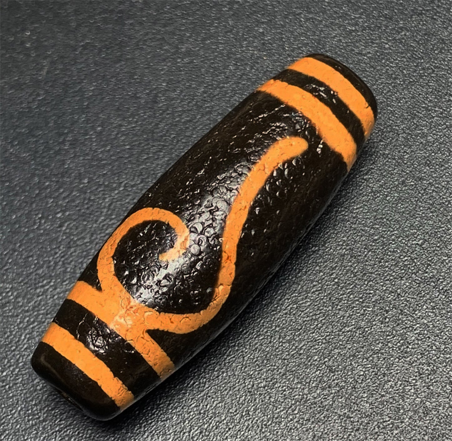 real tibetan ancient Ruyi dzi bead amulet pendant genuine old antique himalaya agate pure gzi talisman