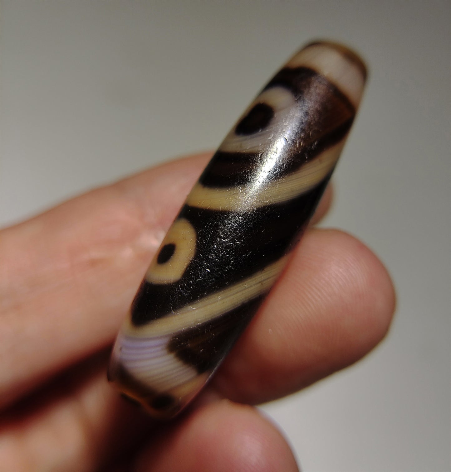 real tibetan ancient four eyes dzi bead amulet pendant genuine old antique himalaya agate nepal special 4 pure gzi talisman