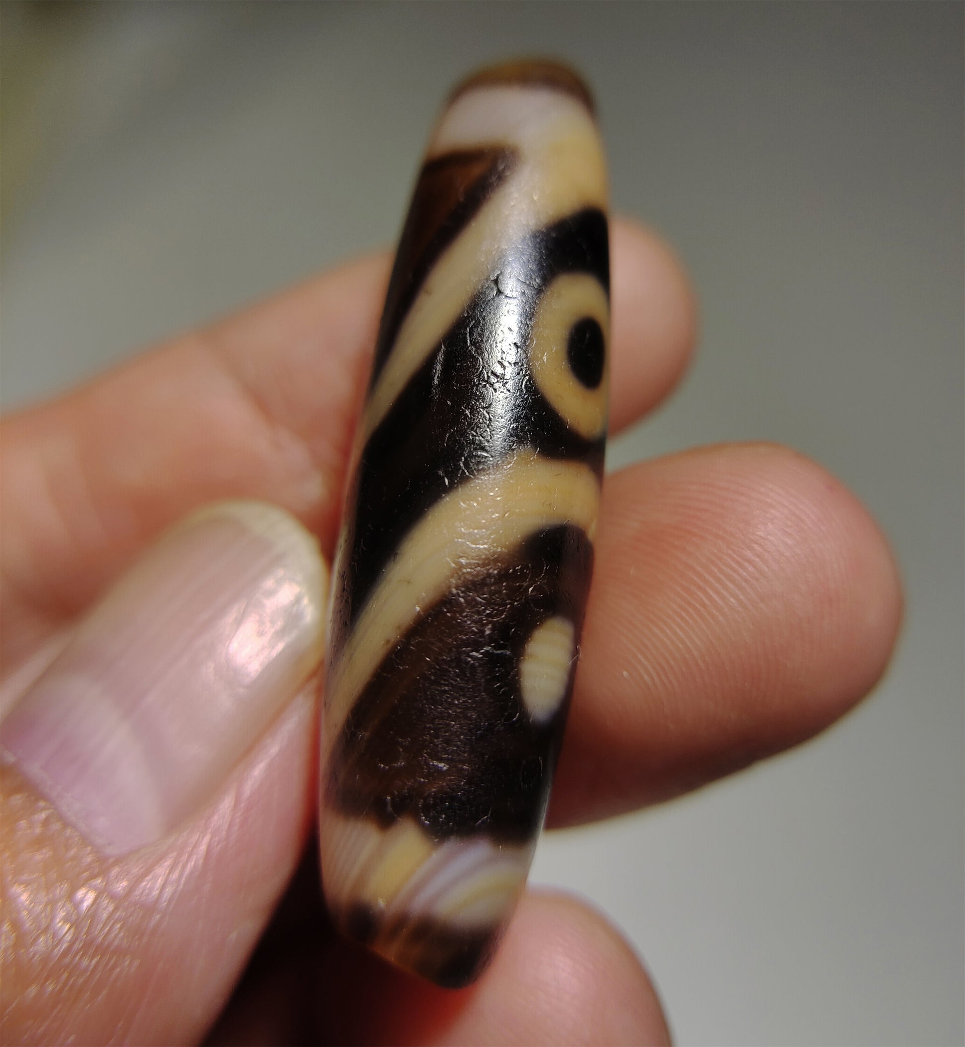 real tibetan ancient four eyes dzi bead amulet pendant genuine old antique himalaya agate nepal special 4 pure gzi talisman