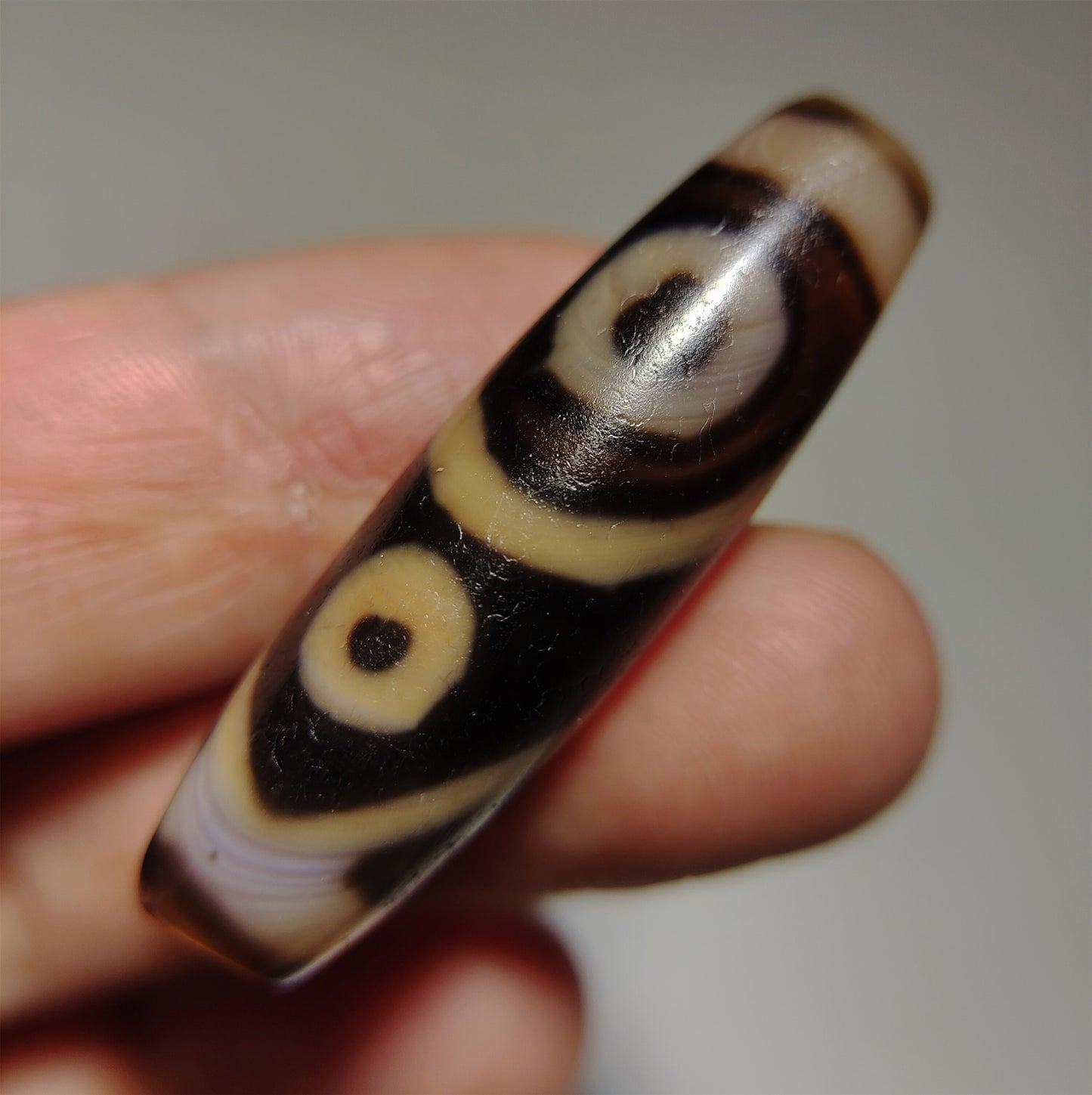 real tibetan ancient four eyes dzi bead amulet pendant genuine old antique himalaya agate nepal special 4 pure gzi talisman