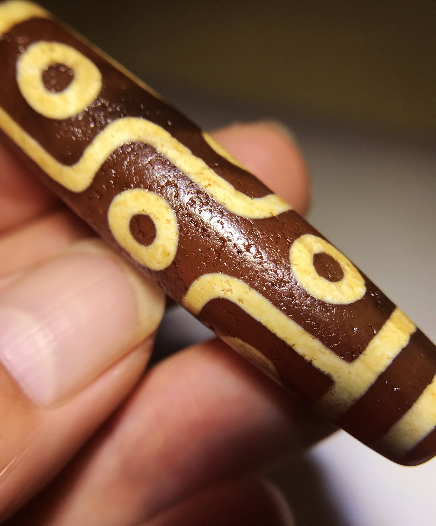 real tibetan ancient nine eyes dzi bead amulet pendant genuine old antique himalaya red agate nepal 9 pure gzi talisman