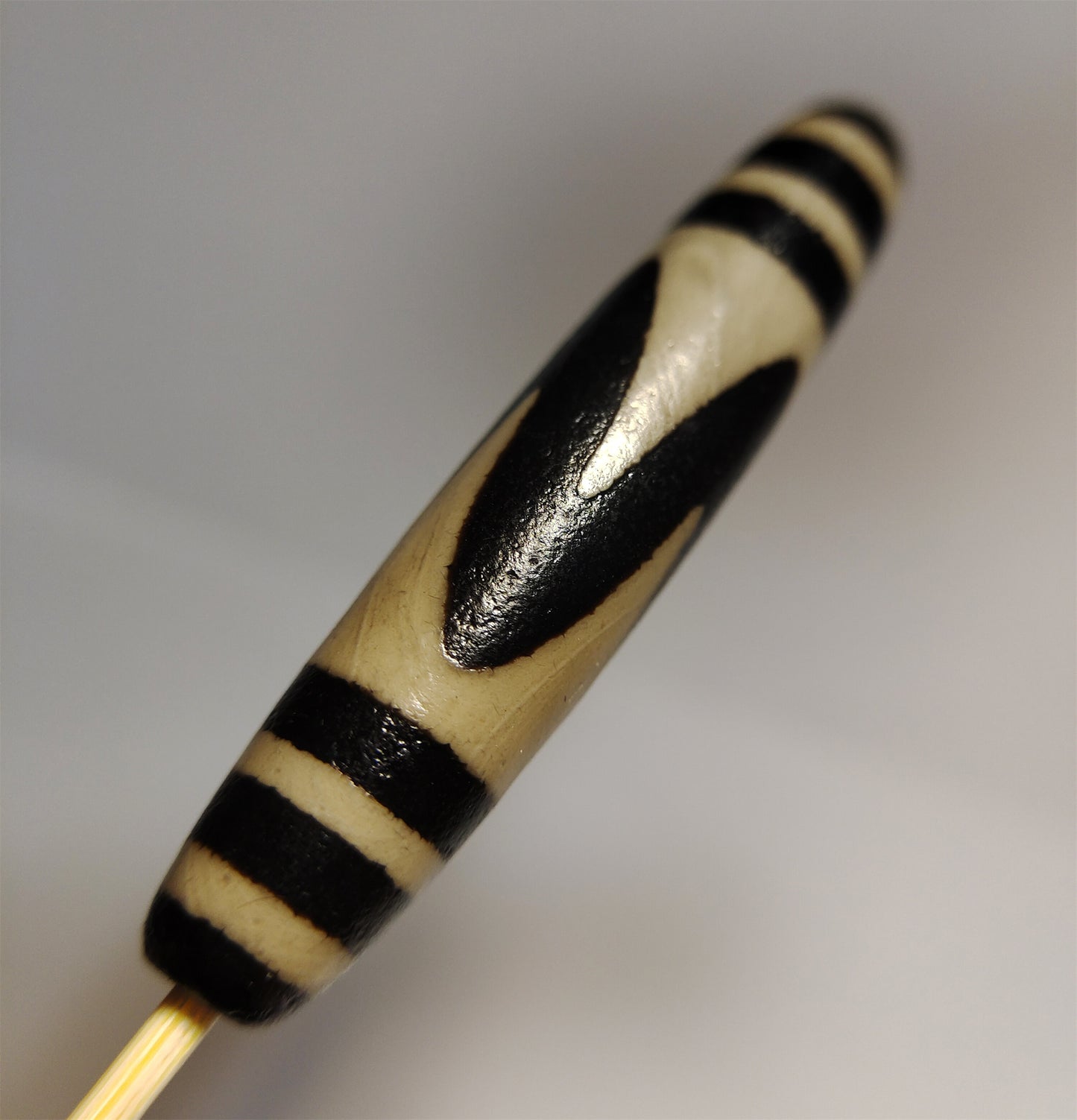 real tibetan ancient tiger tooth dzi bead pendant amulet genuine old zig zag himalaya agate water wave pure gzi talisman