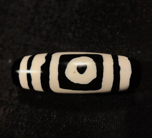 Real Tibetan Ancient Two Eyes Dzi Bead Amulet Pendant Genuine Old Antique Himalaya Agate Nepal 2 Eyed Pure Gzi Talisman Bracelet