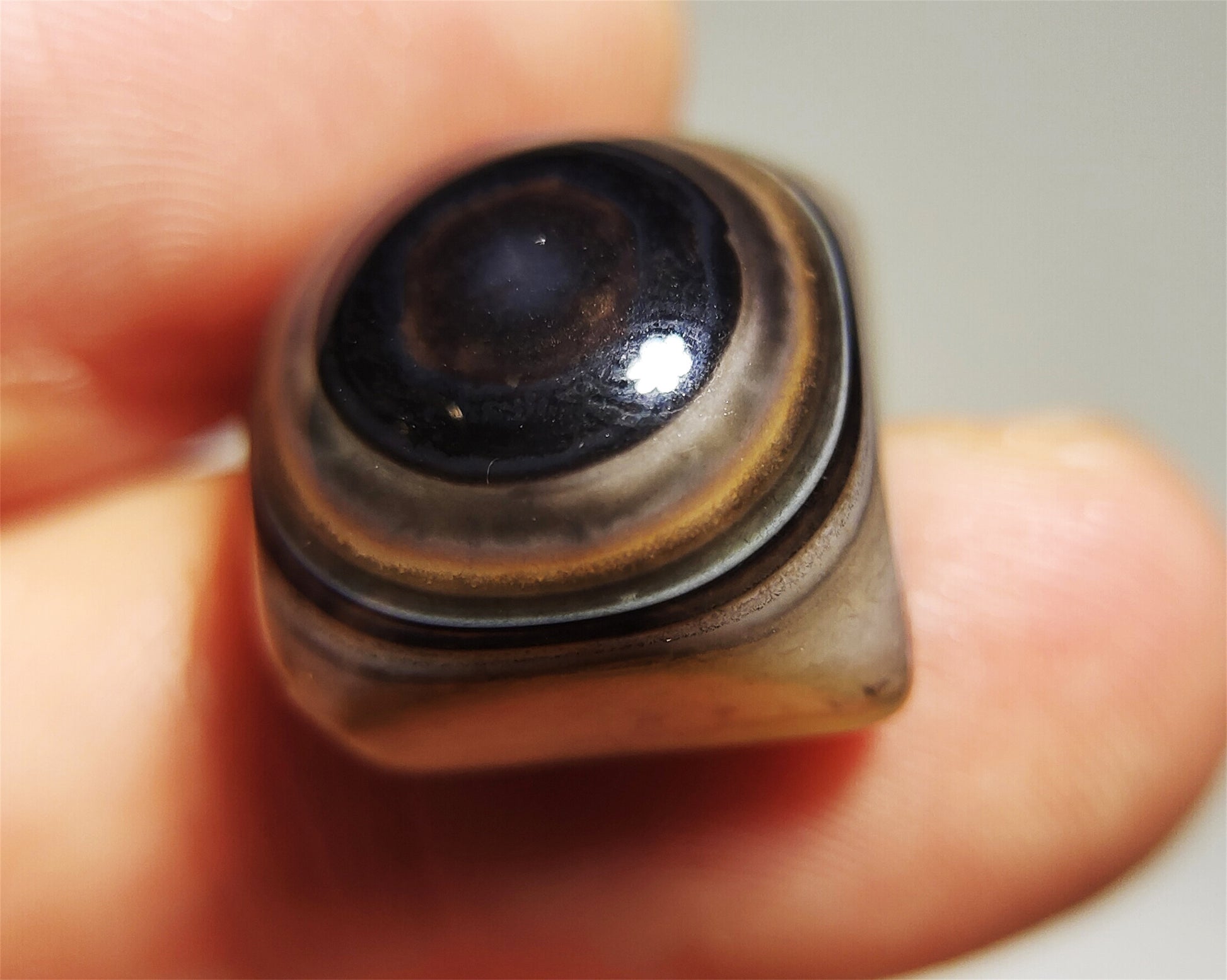 real tibetan antique lukmik eye dzi bead amulet pendant genuine himalaya agate nepal one natural luk mik pure pyu gzi talisman
