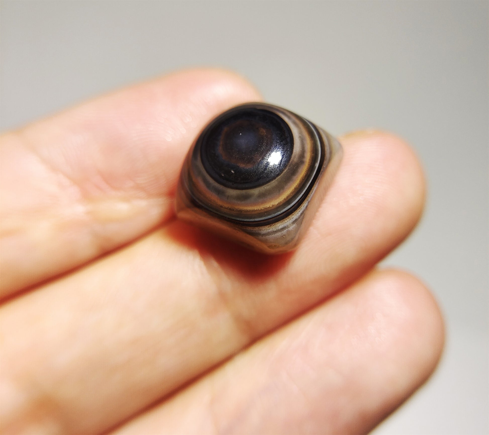 real tibetan antique lukmik eye dzi bead amulet pendant genuine himalaya agate nepal one natural luk mik pure pyu gzi talisman