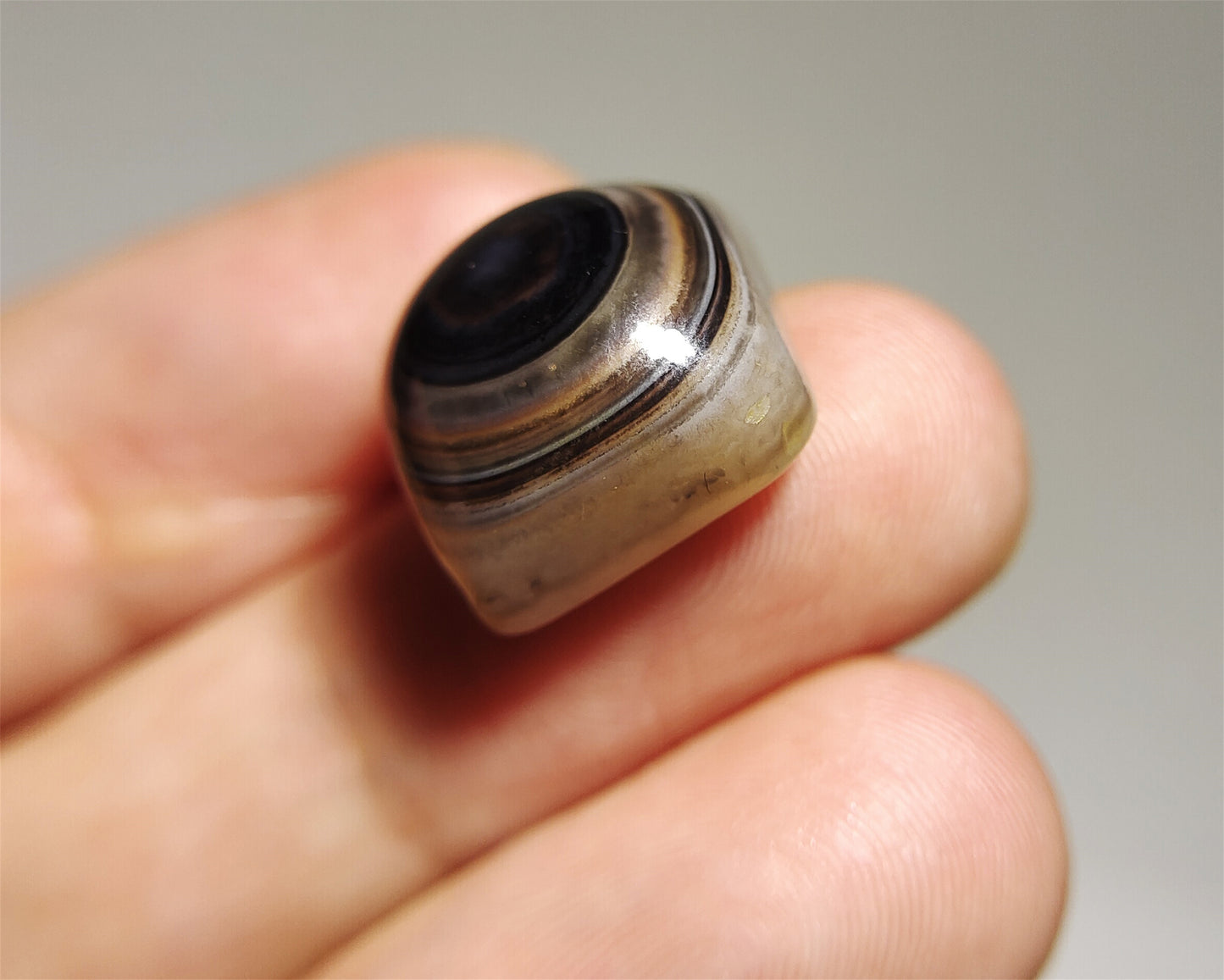 real tibetan antique lukmik eye dzi bead amulet pendant genuine himalaya agate nepal one natural luk mik pure pyu gzi talisman