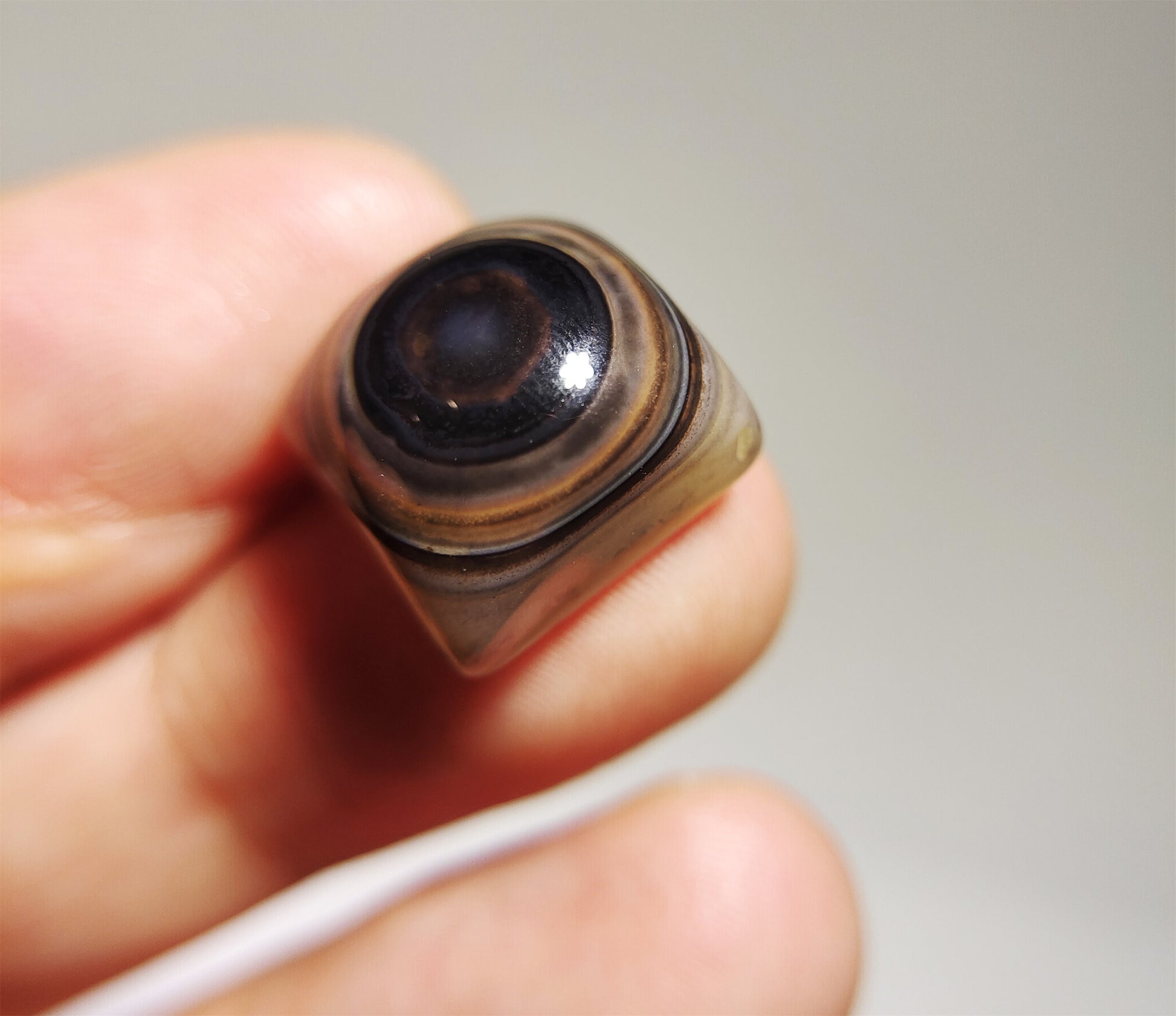 real tibetan antique lukmik eye dzi bead amulet pendant genuine himalaya agate nepal one natural luk mik pure pyu gzi talisman