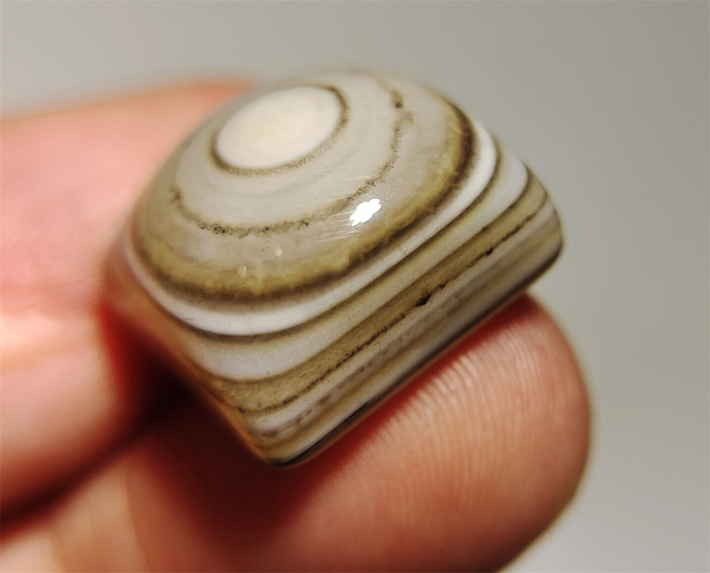 real tibetan antique lukmik eye dzi bead amulet pendant genuine himalaya banded agate nepal one natural luk mik pyu gzi talisman