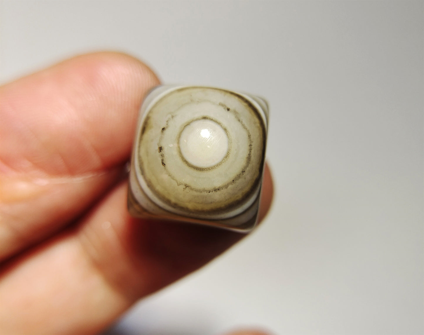 real tibetan antique lukmik eye dzi bead amulet pendant genuine himalaya banded agate nepal one natural luk mik pyu gzi talisman