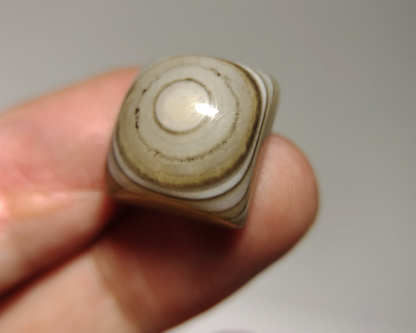 real tibetan antique lukmik eye dzi bead amulet pendant genuine himalaya banded agate nepal one natural luk mik pyu gzi talisman