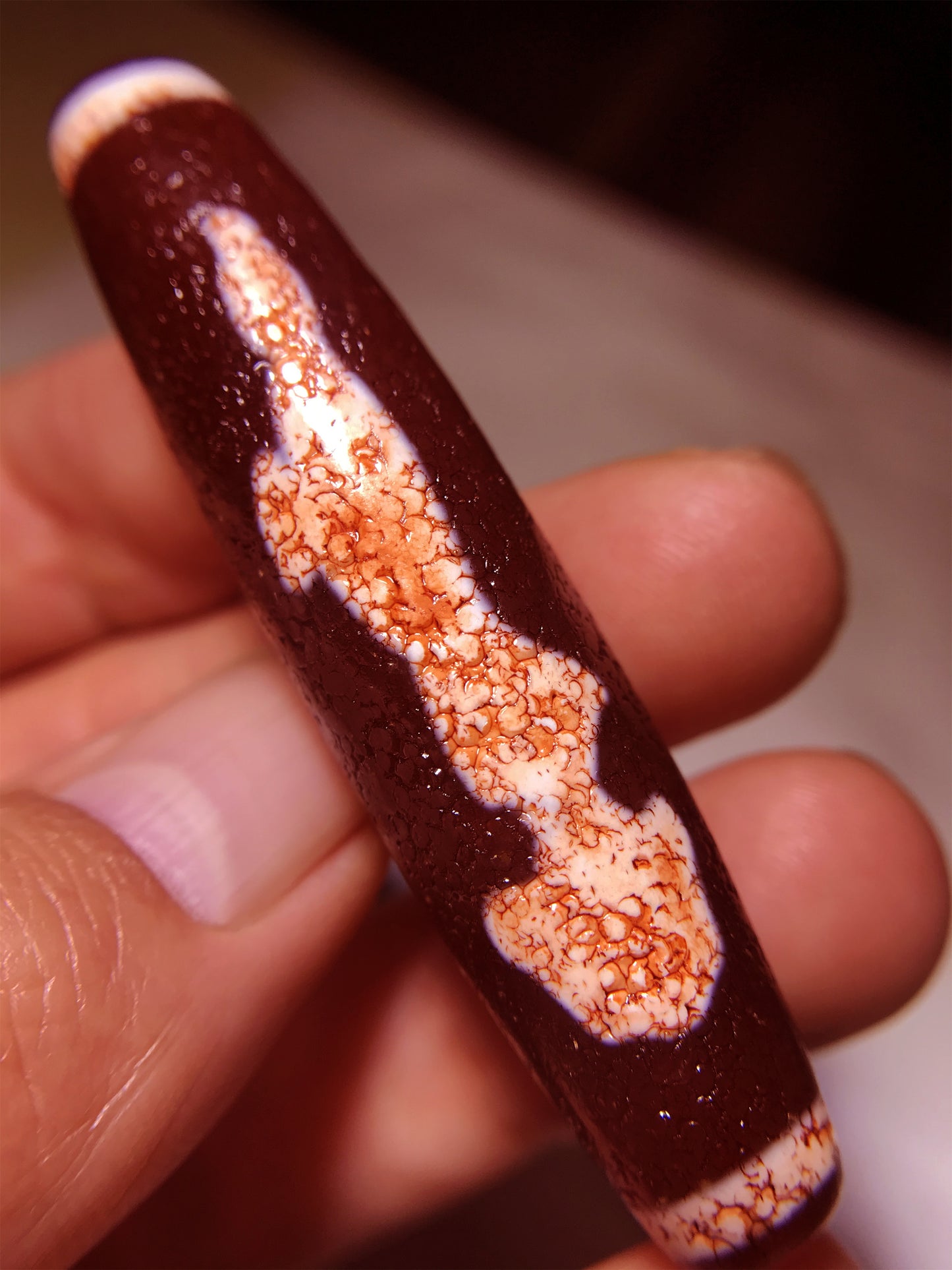 real tibetan guanyin buddha dzi bead amulet pendant genuine old antique himalaya agate ancient pure gzi kwan yin talisman