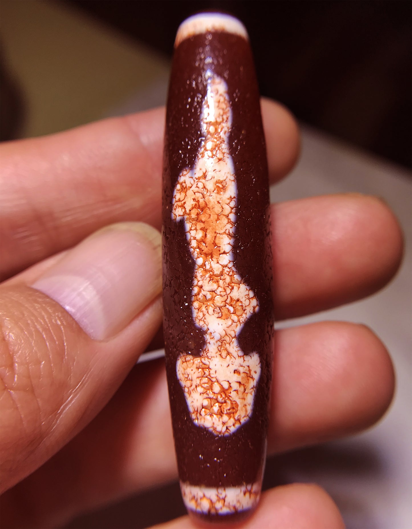 real tibetan guanyin buddha dzi bead amulet pendant genuine old antique himalaya agate ancient pure gzi kwan yin talisman