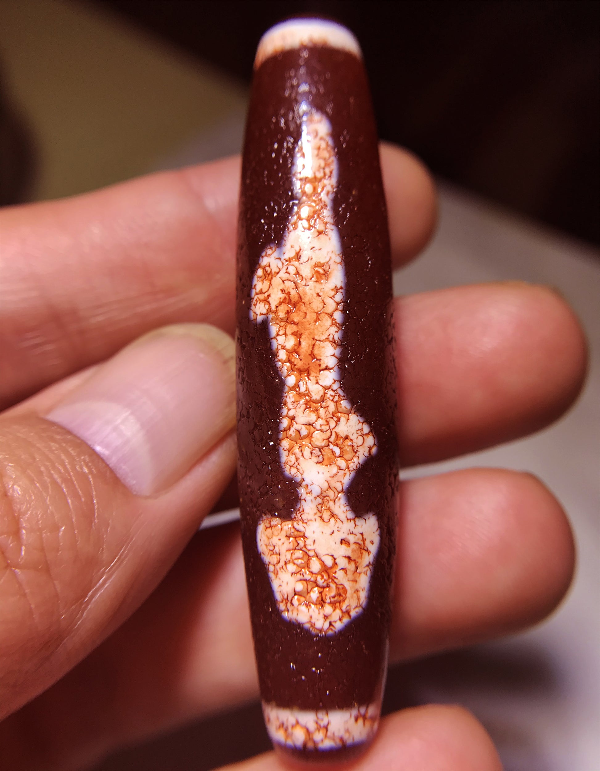 real tibetan guanyin buddha dzi bead amulet pendant genuine old antique himalaya agate ancient pure gzi kwan yin talisman