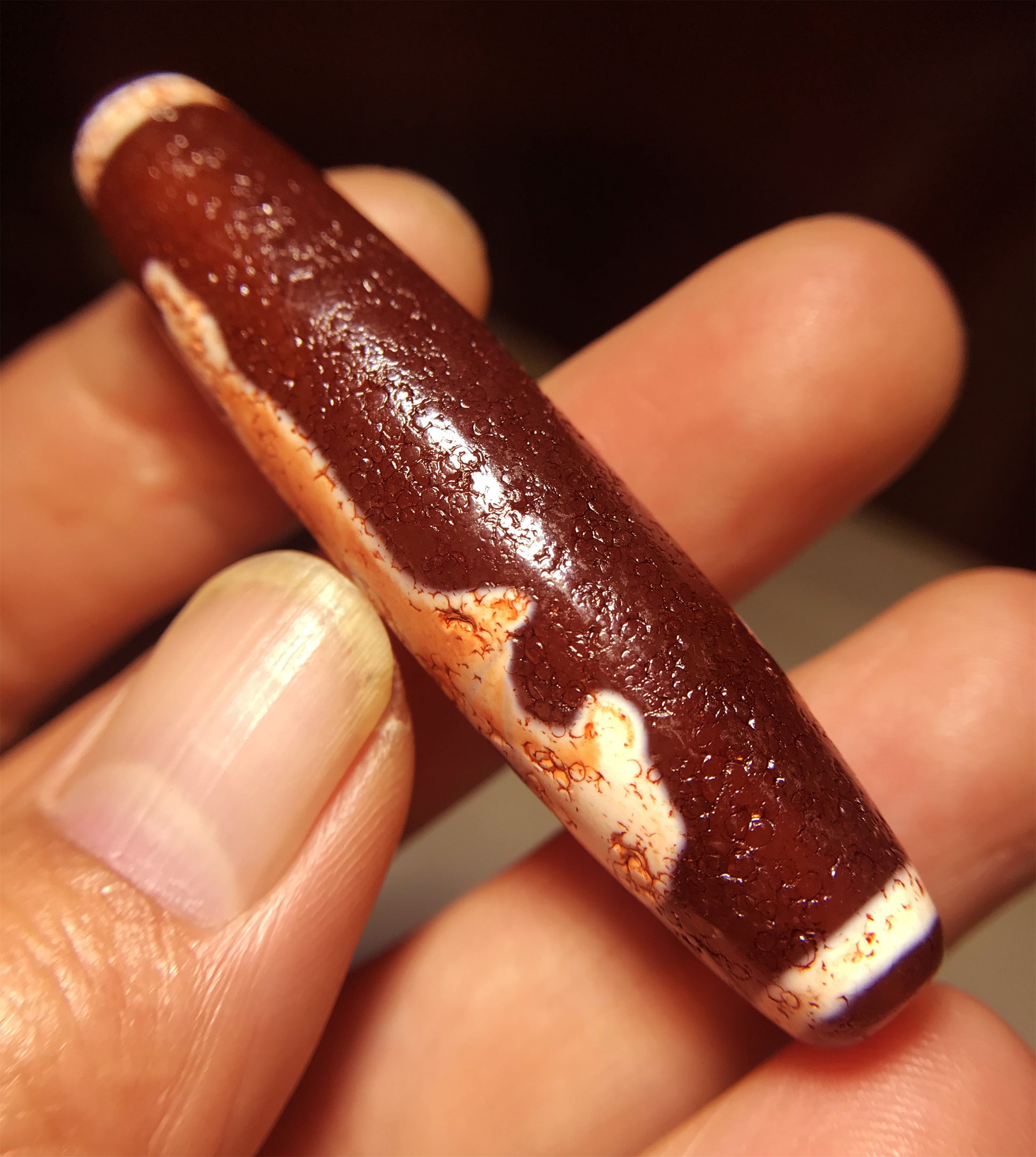 real tibetan guanyin buddha dzi bead amulet pendant genuine old antique himalaya agate ancient pure gzi kwan yin talisman