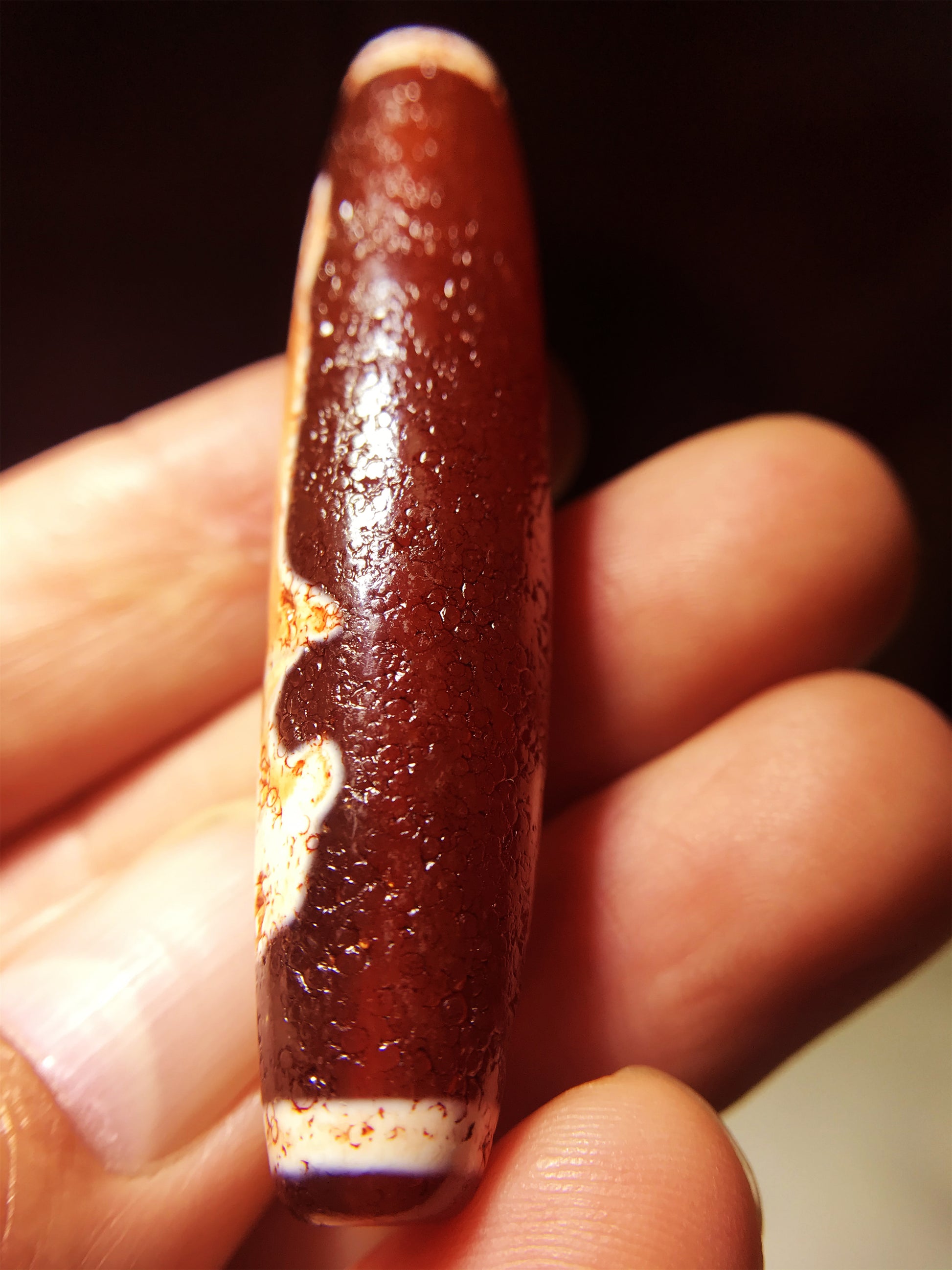 real tibetan guanyin buddha dzi bead amulet pendant genuine old antique himalaya agate ancient pure gzi kwan yin talisman