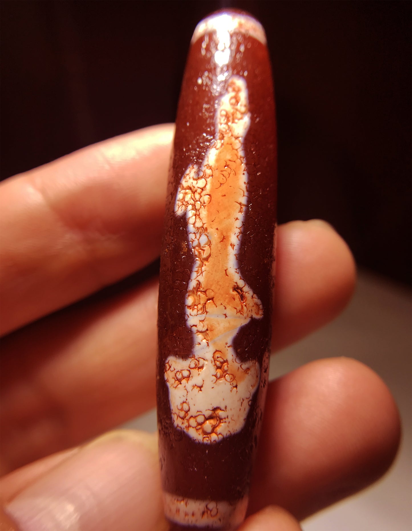 real tibetan guanyin buddha dzi bead amulet pendant genuine old antique himalaya agate ancient pure gzi kwan yin talisman