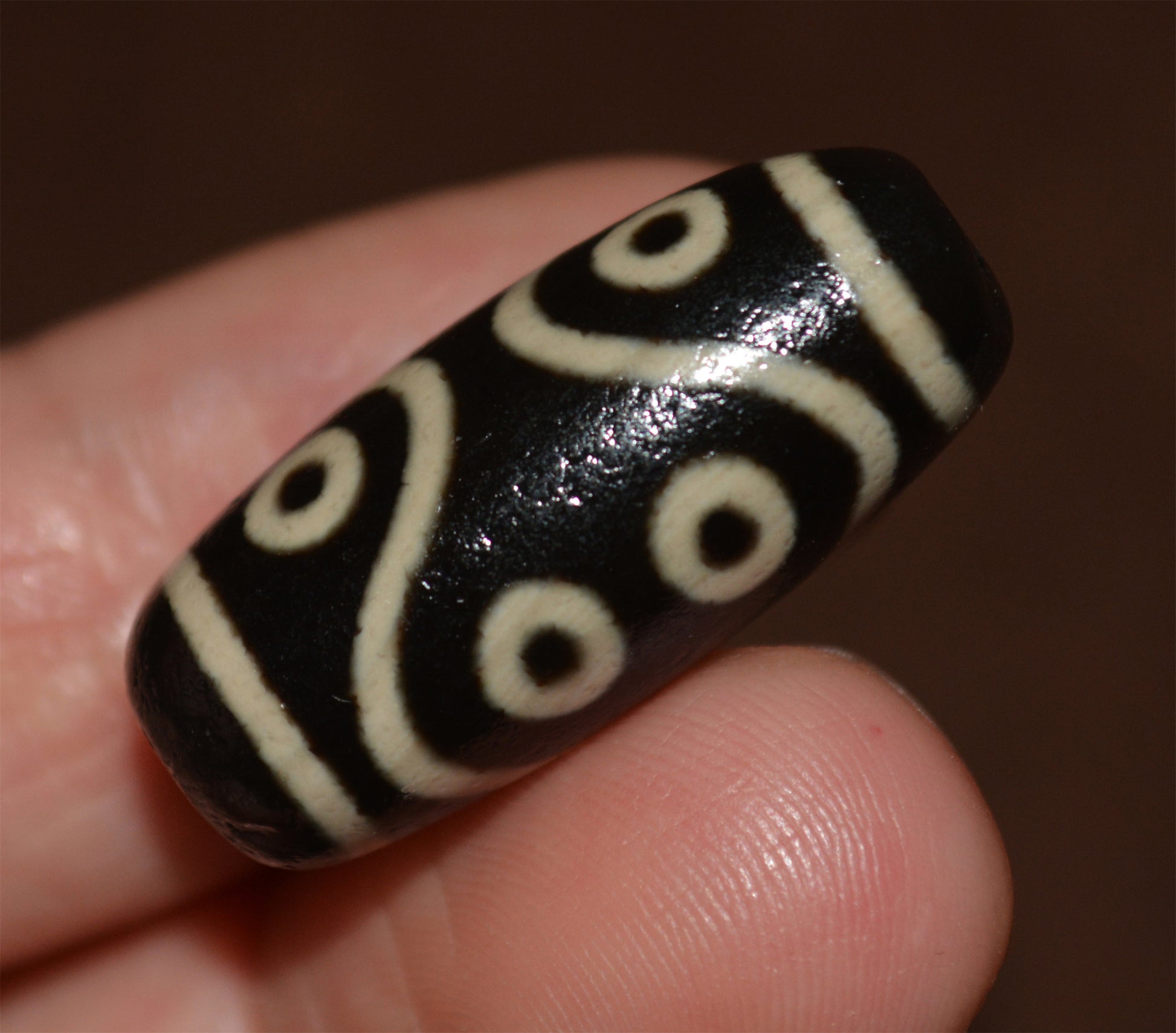 Genuine Tibetan Old Ancient Eight Eyes Dzi Bead Amulet Himalaya Real Agate Pure 8 Eyed Gzi Tibet