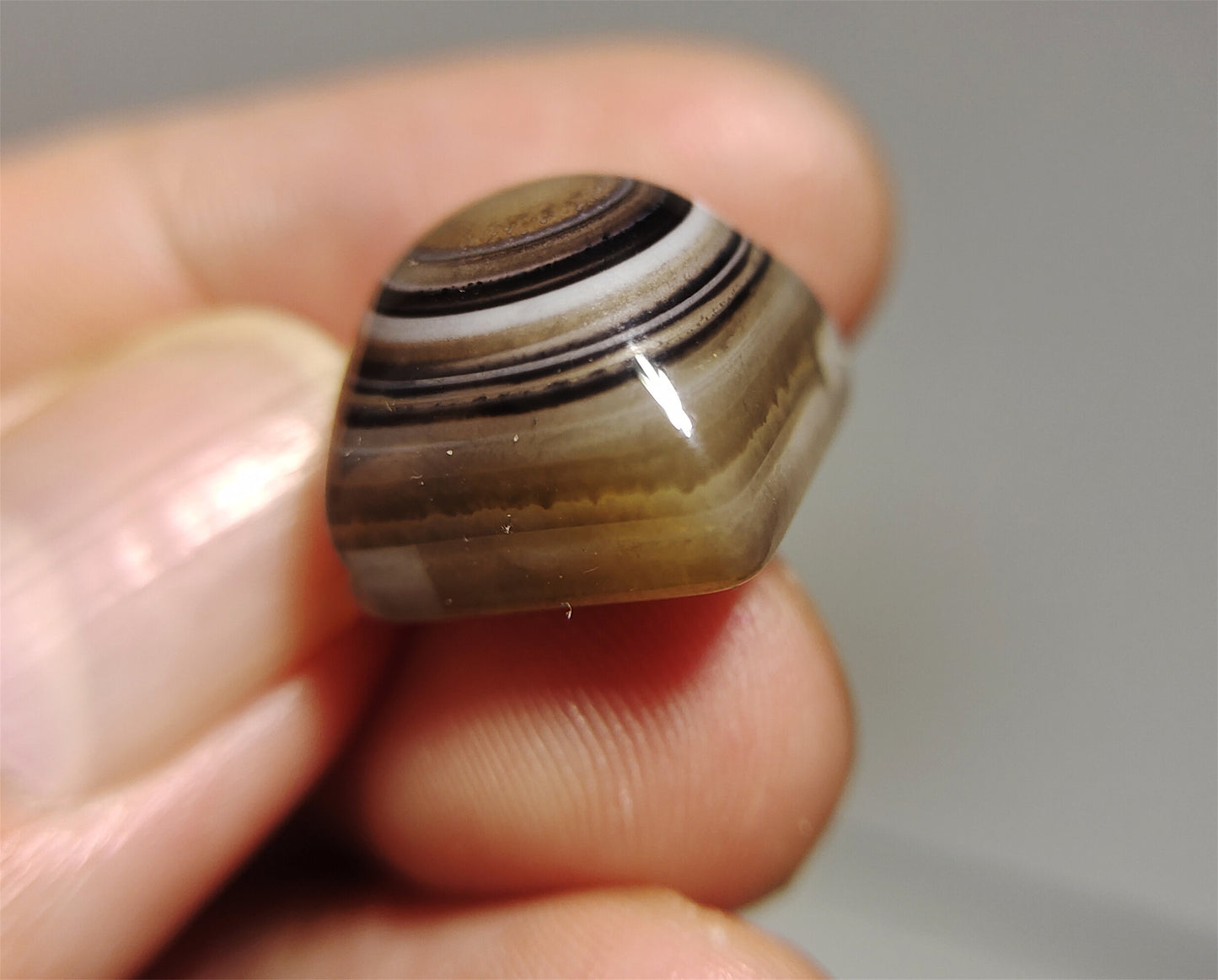 tibetan ancient lukmik eye dzi bead agate