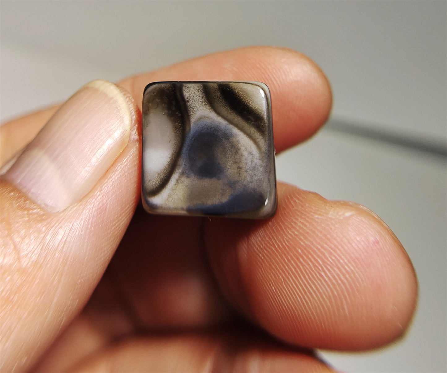 Tibetan Lukmik Dzi Bead Amulet Goat Horse Eye