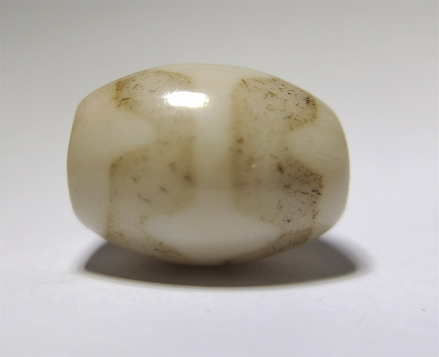 tibetan ancient tiger tooth dzi bead pendant amulet genuine old zigzag real himalaya agate double water wave pure gzi