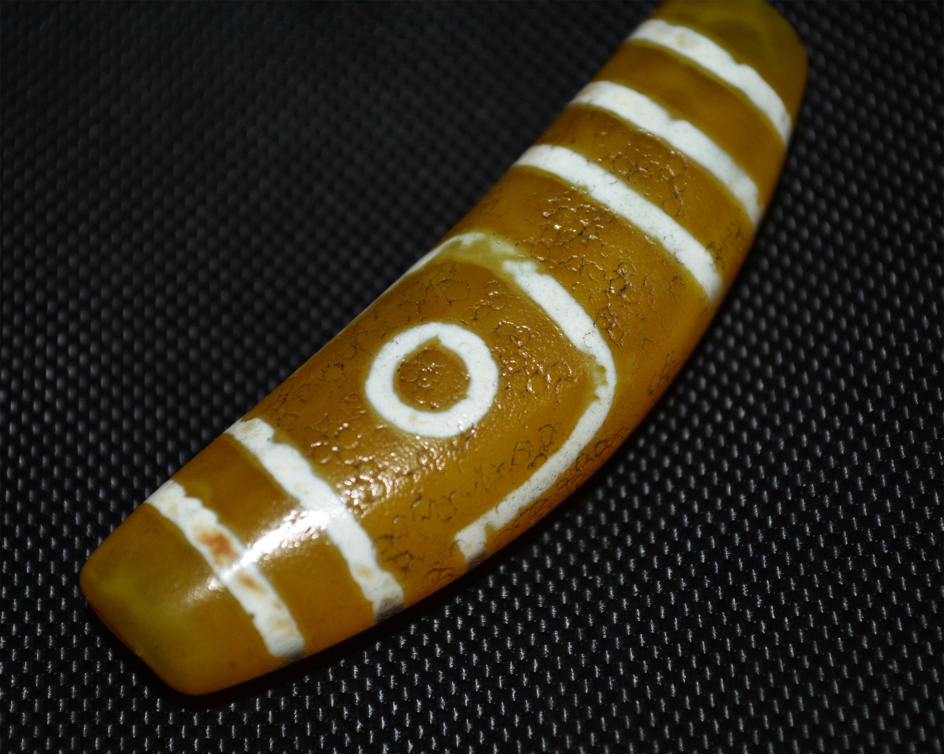 Ancient Old Tibetan Two Eyes Dzi Bead Amulet Himalaya Real Agate Gzi Tibet Talisman Pendant