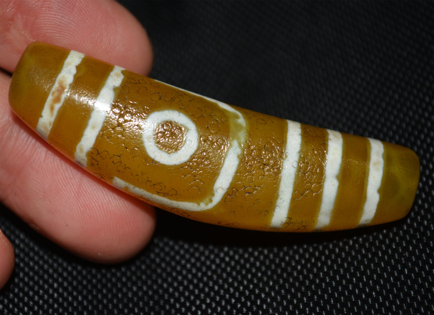 Ancient Old Tibetan Two Eyes Dzi Bead Amulet Himalaya Real Agate Gzi Tibet Talisman Pendant