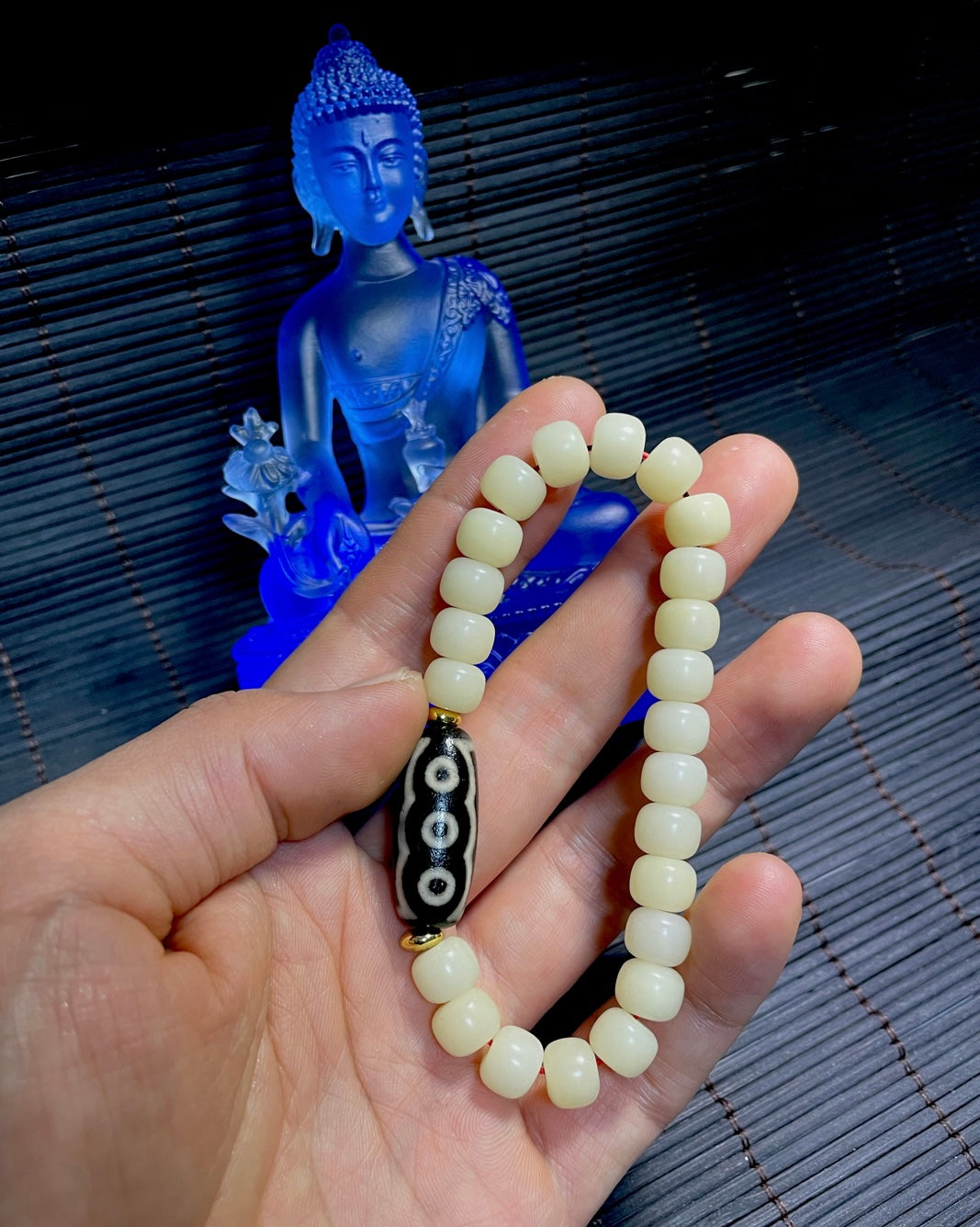 MRX Real Ancient Tibetan Five Eyes Dzi Bead Pendant Amulet Himalaya Genuine Agate Pure 5 Eyed Gzi Bracelet