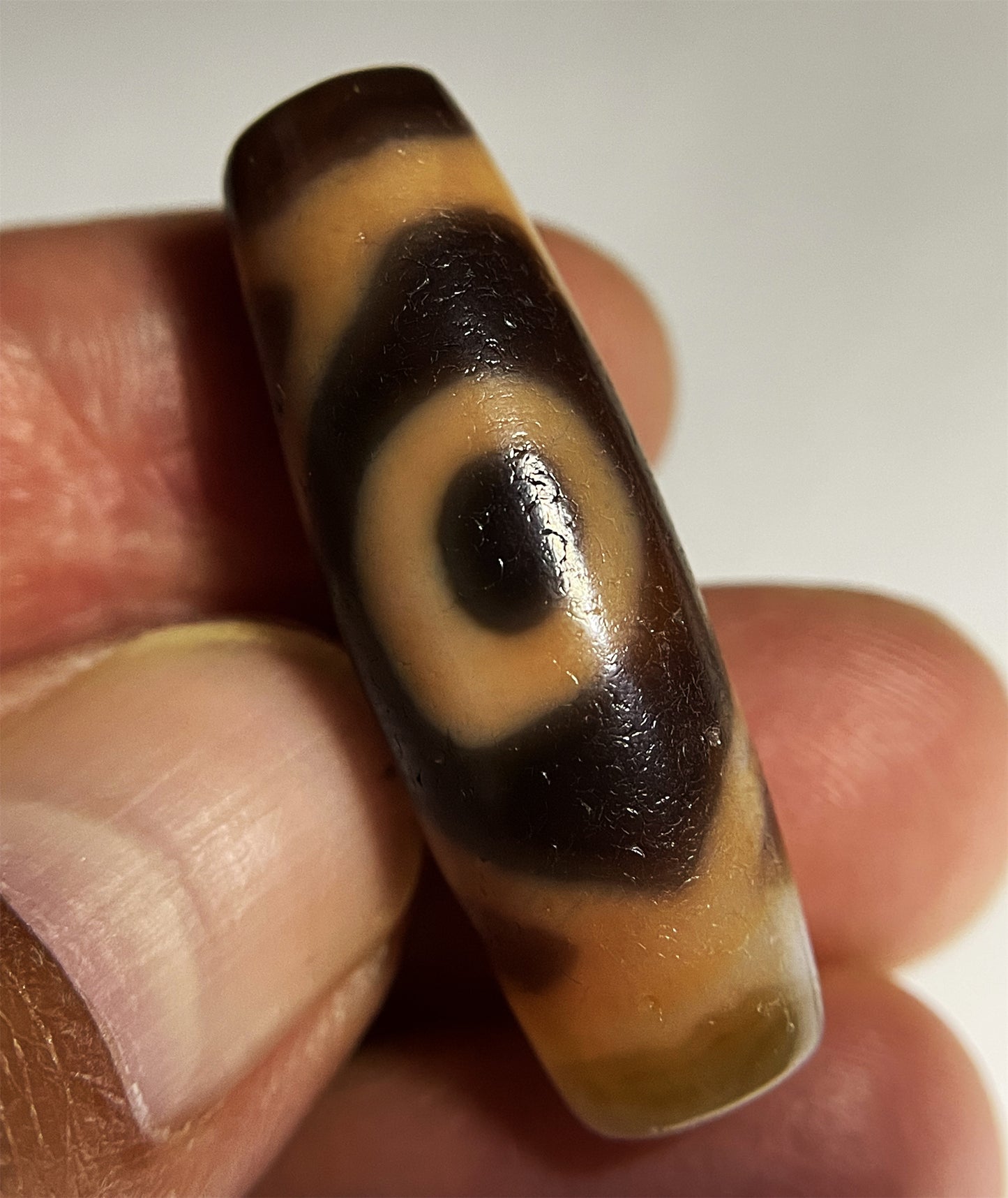 Ancient Genuine Tibet Two Eyes Dzi Bead Amulet Pendant Himalaya Agate Pure Special 2 Eyed Gzi Old Antique Real Talisman Bracelet