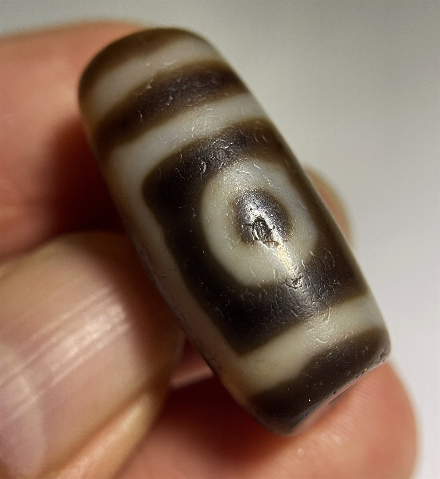 Ancient Dzi Bead Real Tibetan Two Eyes Amulet Pendant Himalayan Agate Pure 2 Eyed Gzi Old Antique Genuine Talisman Bracelet Carnelian