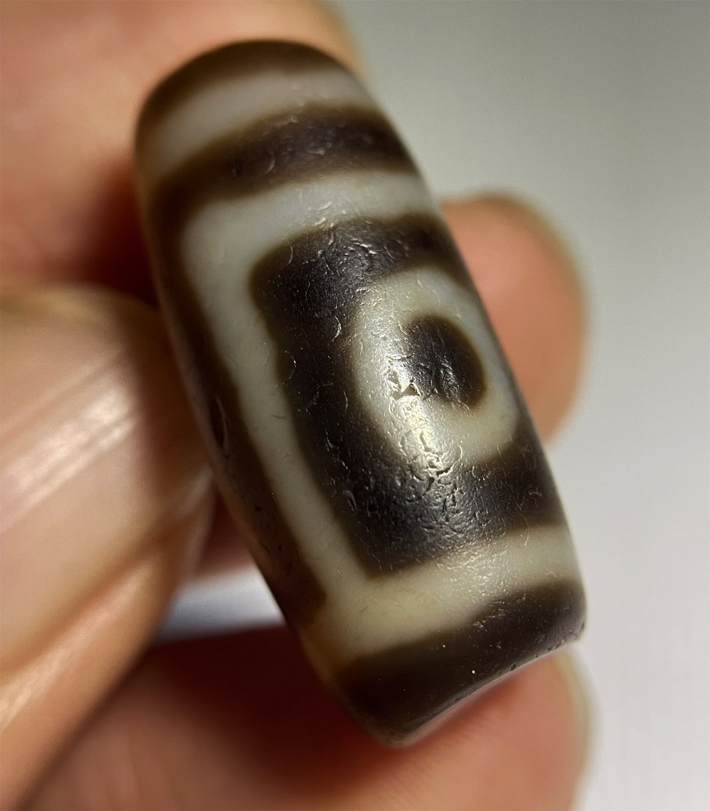 Ancient Dzi Bead Real Tibetan Two Eyes Amulet Pendant Himalayan Agate Pure 2 Eyed Gzi Old Antique Genuine Talisman Bracelet Carnelian