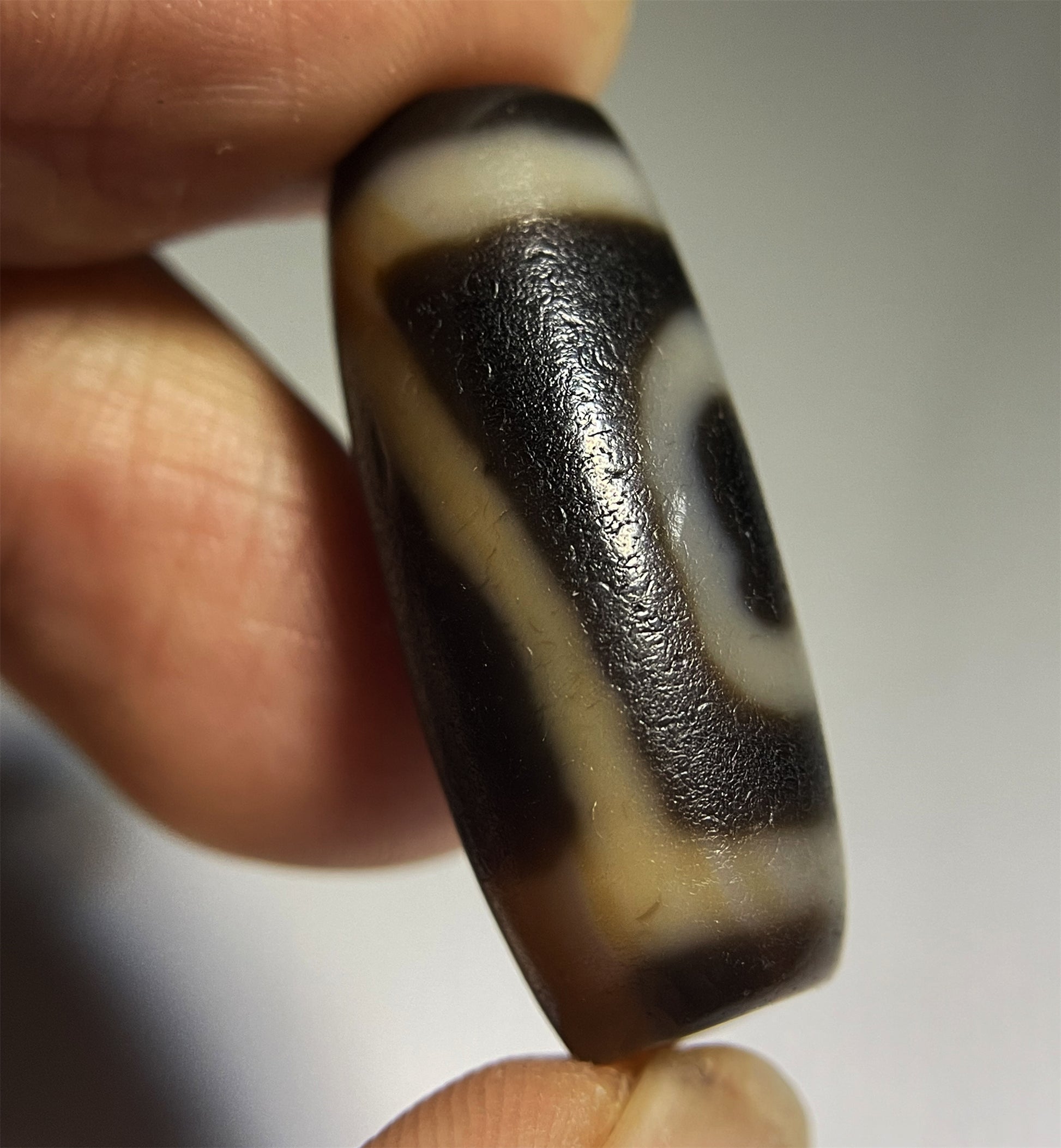 Ancient Dzi Bead Real Tibetan Two Eyes Amulet Pendant Himalayan Agate Pure Special One Eyed Gzi Old Antique Genuine Talisman Bracelet