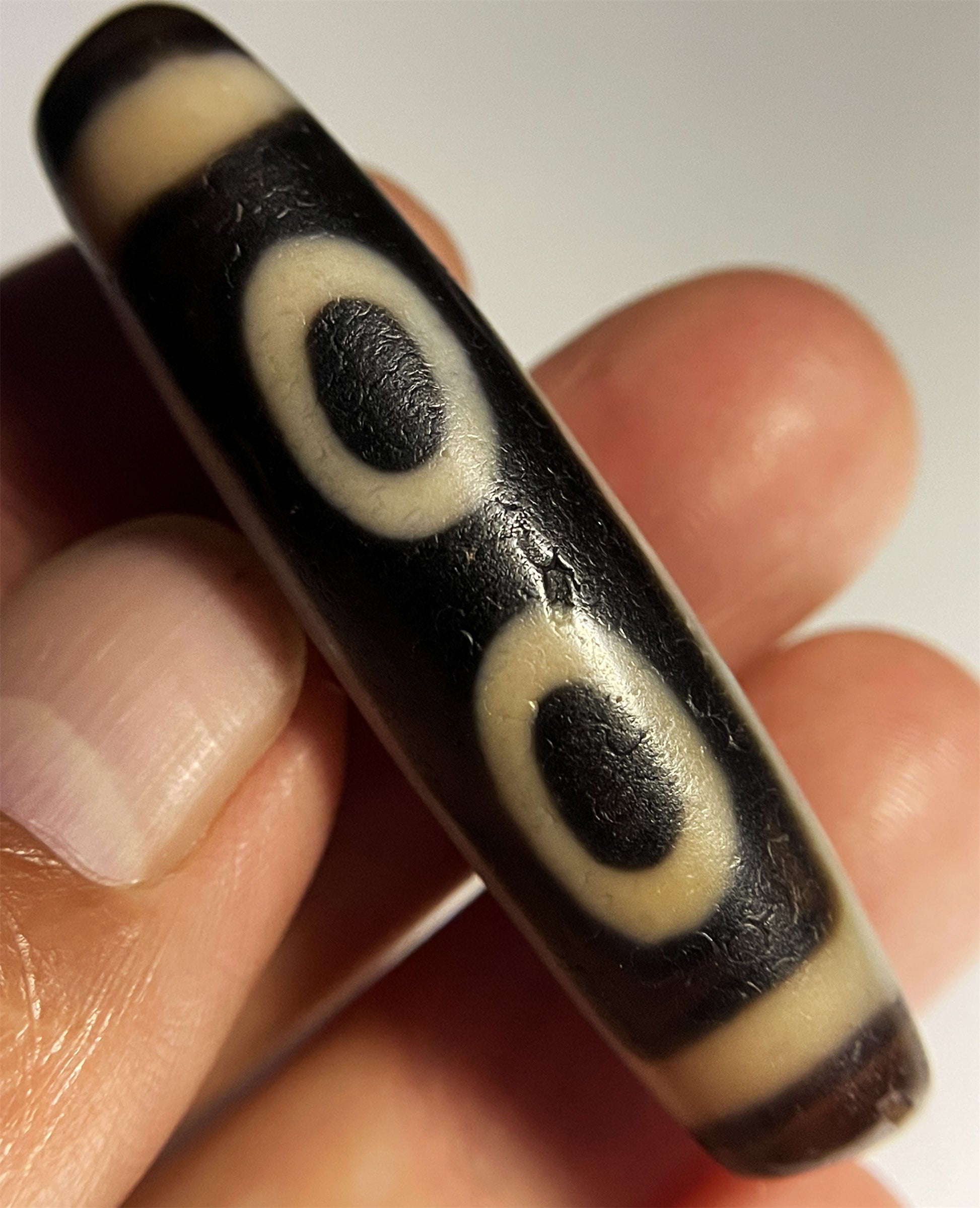 Ancient Dzi Bead Tibetan Three Eyes Amulet Pendant Real Himalaya Agate Pure Special 3 Eyed Gzi Old Antique Genuine Talisman Bracelet Authentic