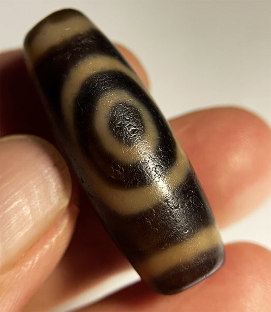 Ancient Genuine Tibetan Three Eyes Dzi Bead Mountain Amulet Pendant Real Himalayan Agate Pure Special One Two Eyed Gzi Old Antique Talisman Bracelet