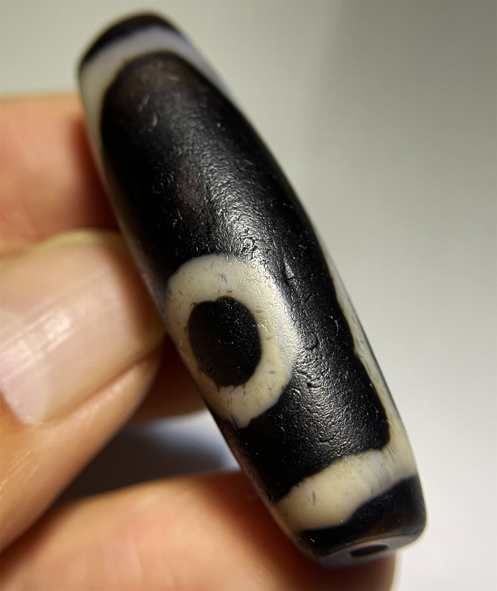 Ancient Dzi Bead Tibetan Three Eyes Amulet Pendant Real Himalayan Agate Pure Special 3 Eyed Gzi Old Antique Genuine Talisman Bracelet