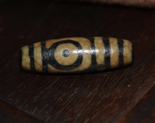 Ancient Tibetan Two Eyes Dzi Bead Amulet Real Himalayan Pendant Agate Pure 2 Eyed Gzi Old Antique Genuine Talisman Bracelet