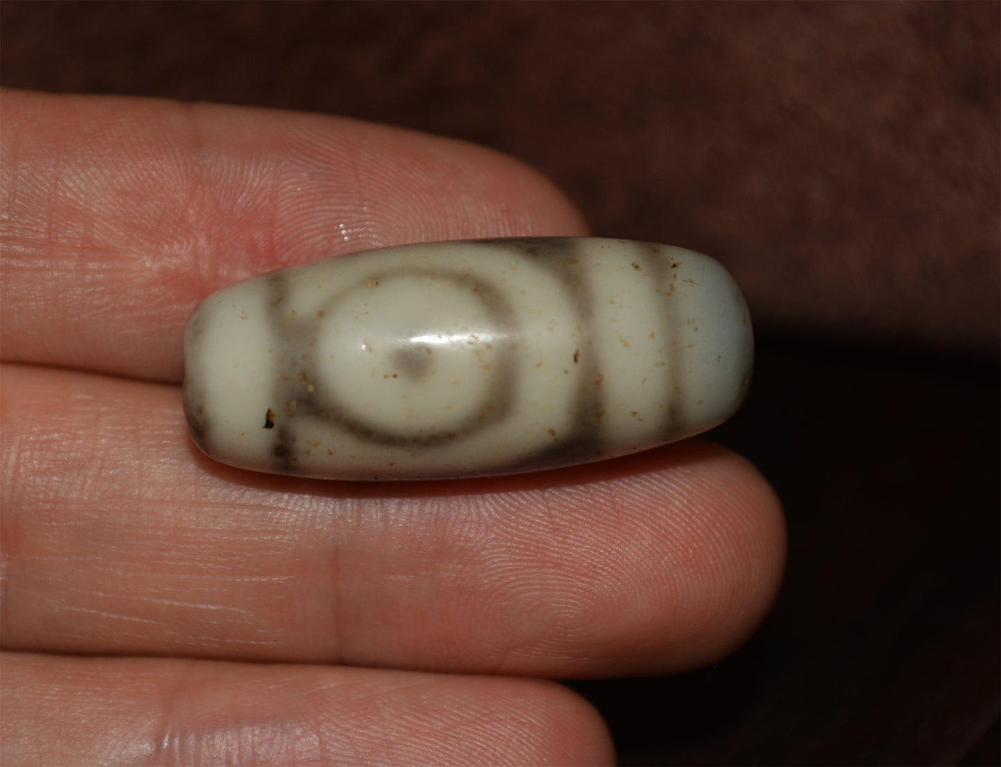 Ancient Two Eyes Dzi Bead Amulet Real Tibetan Pendant Himalayan Agate Pure 2 Eyed Gzi Old Antique Genuine Talisman Bracelet