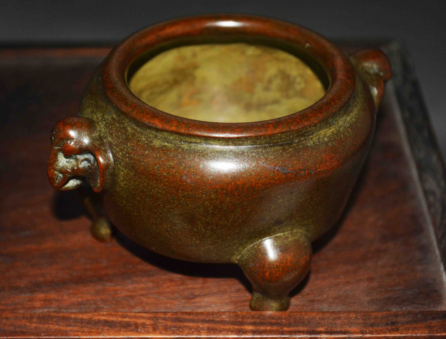 Chinese Old Antique Bronze Incense Burner Copper Censer Qing Dynasty Elephant Qianlong