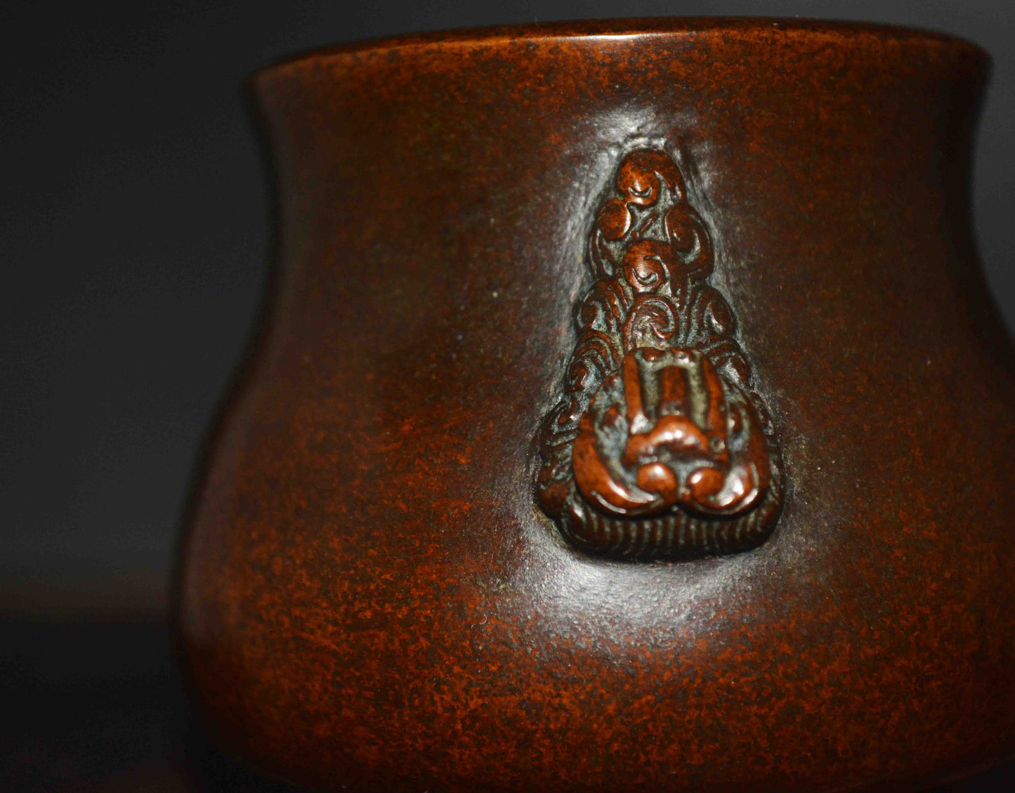 Chinese Old Antique Bronze Incense Burner Copper Censer Qing Dynasty Lion Kangxi