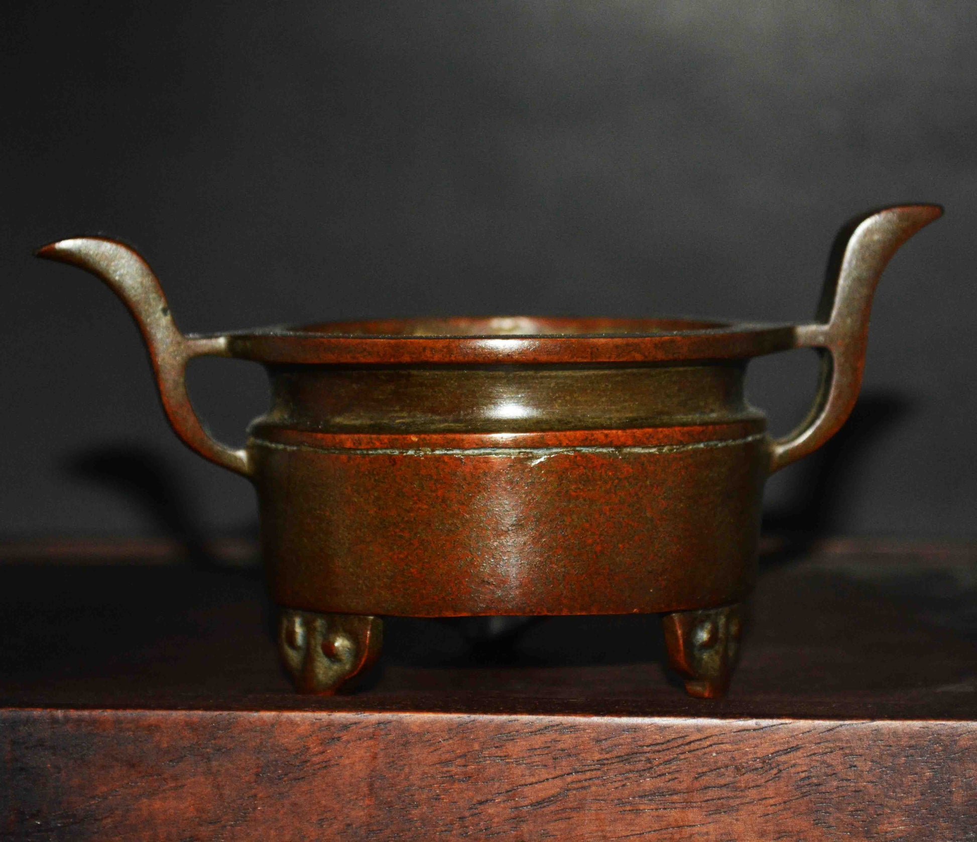 Chinese Qing Dynasty Bronze Incense Burner Copper Censer Old Antique Yongzheng