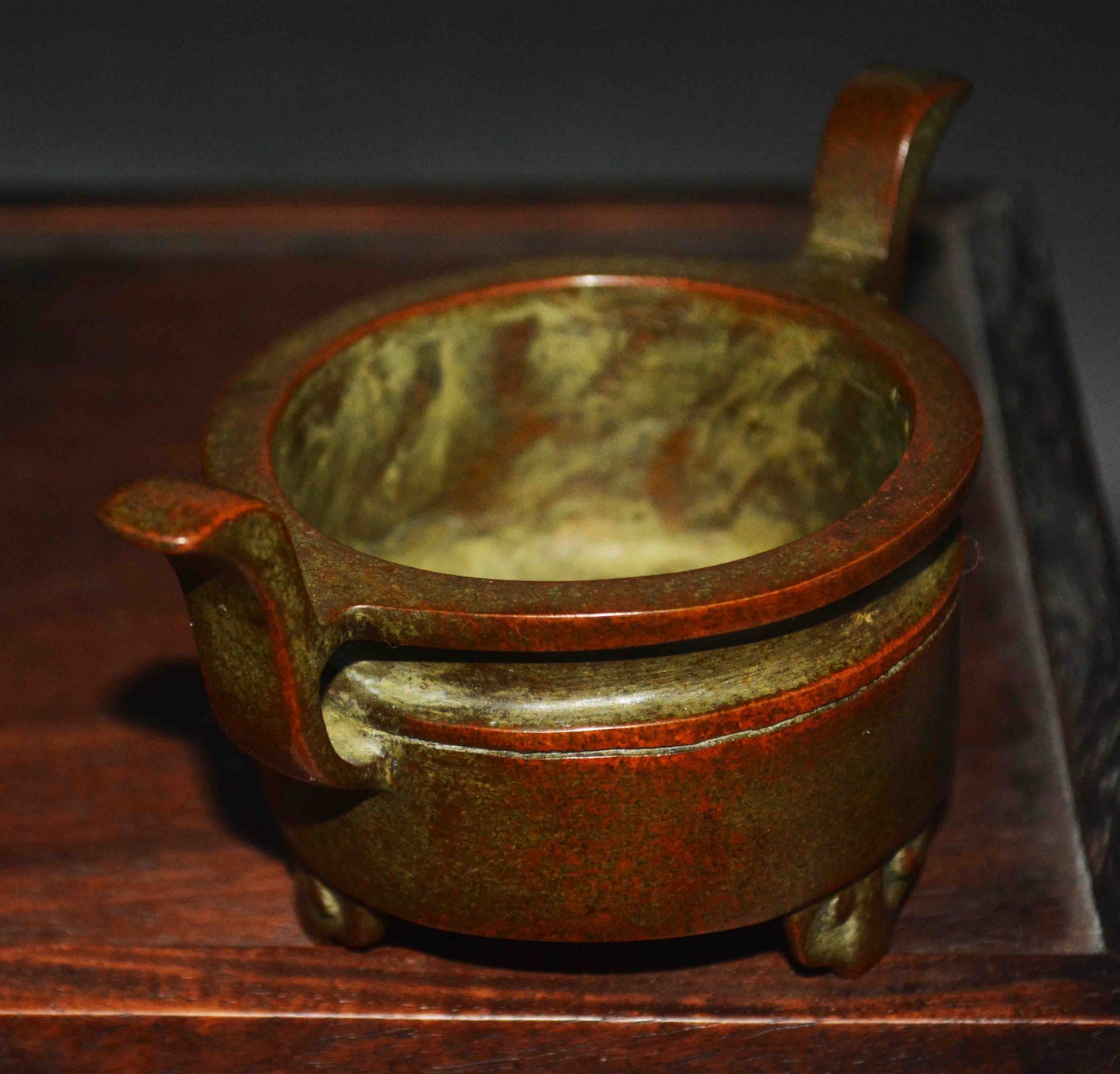 Chinese Qing Dynasty Bronze Incense Burner Copper Censer Old Antique Yongzheng